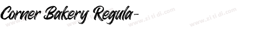 Corner Bakery Regula字体转换